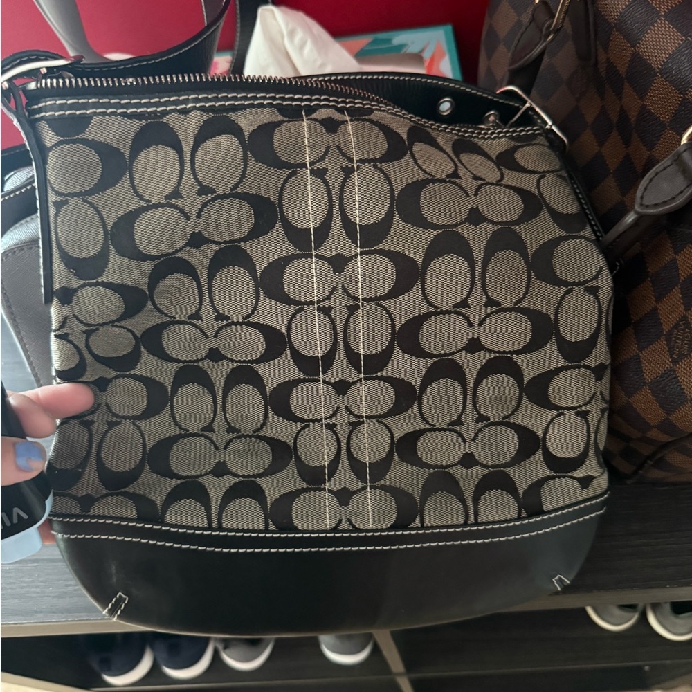 Coach Black and Gray Women's Bag